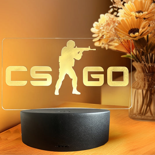 Skorter | LumiAnime - 3D Acrylic Gaming LED Table Lamp, Touch Controlled, USB Powered