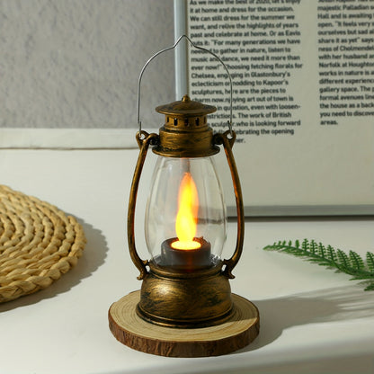 Skorter | NostalgicLight - Charming LED Kerosene Style Lamp with Batteries, Nostalgic Yellow Flame