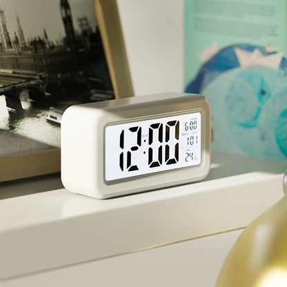 Skorter | Digital Alarm Clock with LCD Screen - Date and Temperature Display