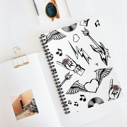 Skorter | and Roses Spiral Notebook
