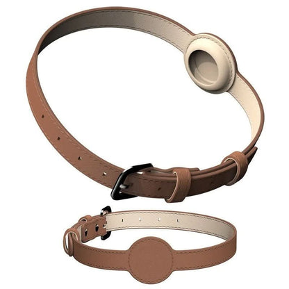 Skorter | EDOUARD – Elegant dog collar with AirTag holder & weatherproof design