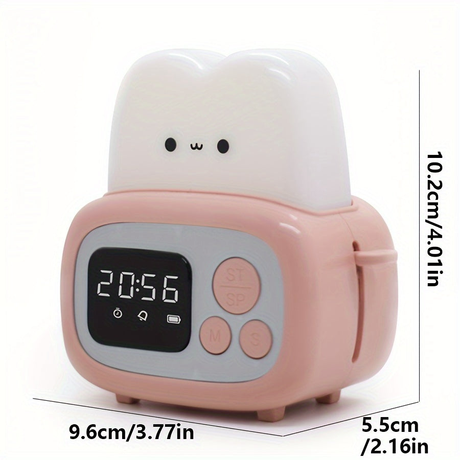 Skorter | GlowBake - Sweet LED Alarm Clock with USB Rechargeable Battery