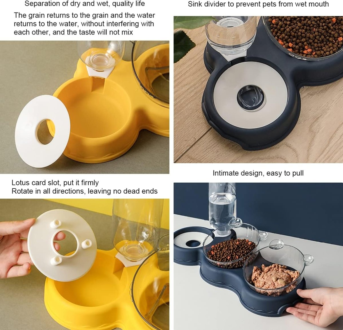 Skorter | FEASTFLOW – 3-in-1 Elevated Feeding Station with Automatic Water Dispenser