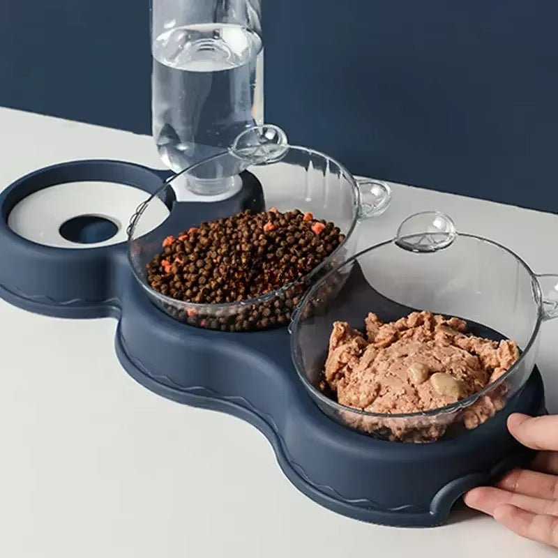 Skorter | FEASTFLOW – 3-in-1 Elevated Feeding Station with Automatic Water Dispenser