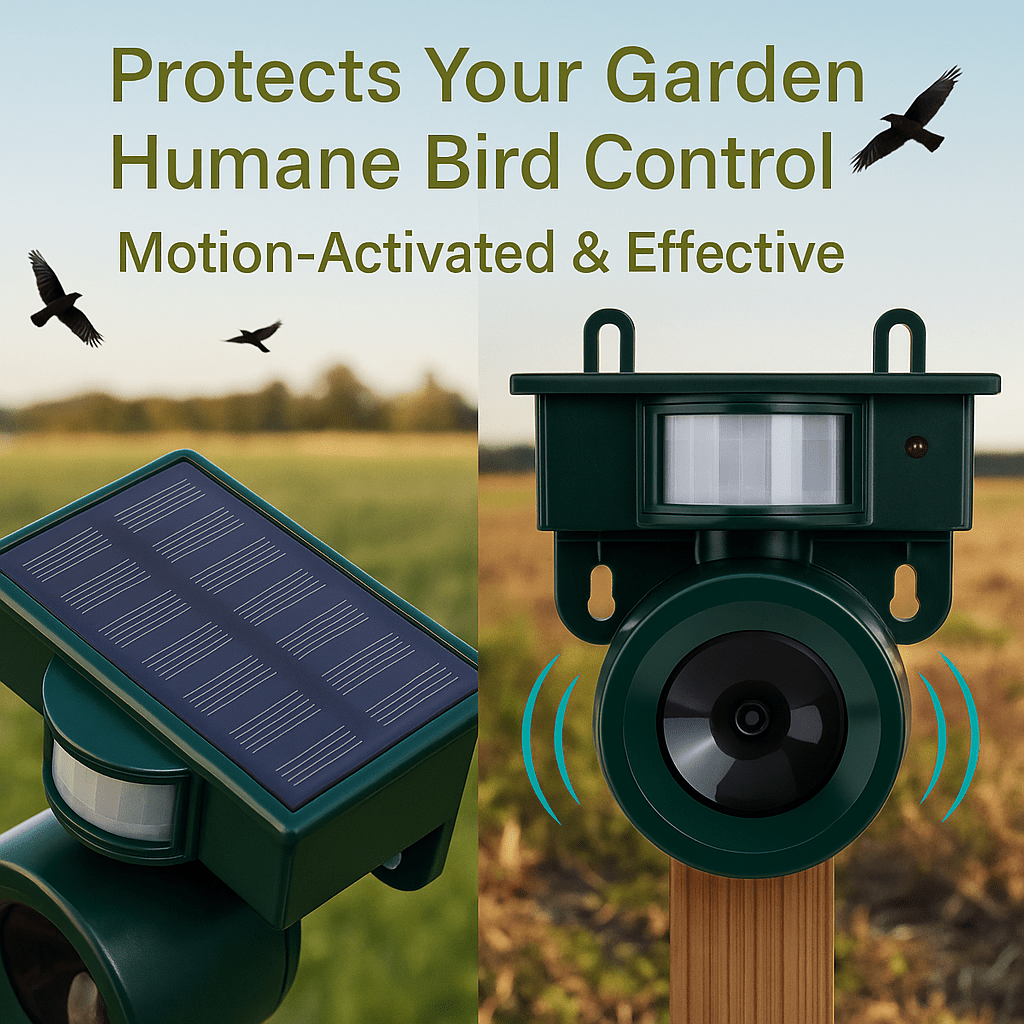 Skorter | FEATHERBLOCK – Motion-Activated Bird Repeller for Quiet & Clean Outdoor Spaces