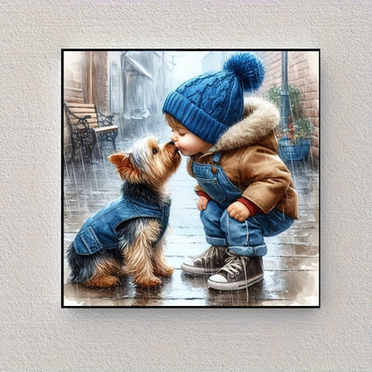 Skorter | DIY Diamond Painting Set - Cute Puppy & Friends | Handmade Canvas Art For Home Decoration | Diamond Painting Sets