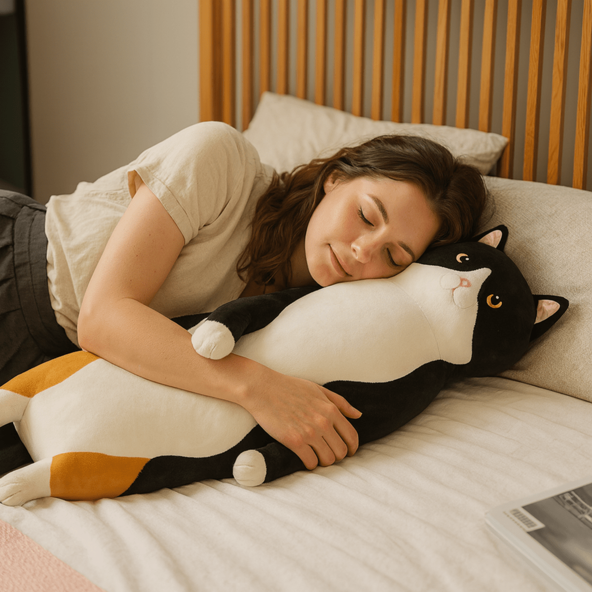 Skorter | FELINEDREAM – Soft Plush Cat Pillow for Kids