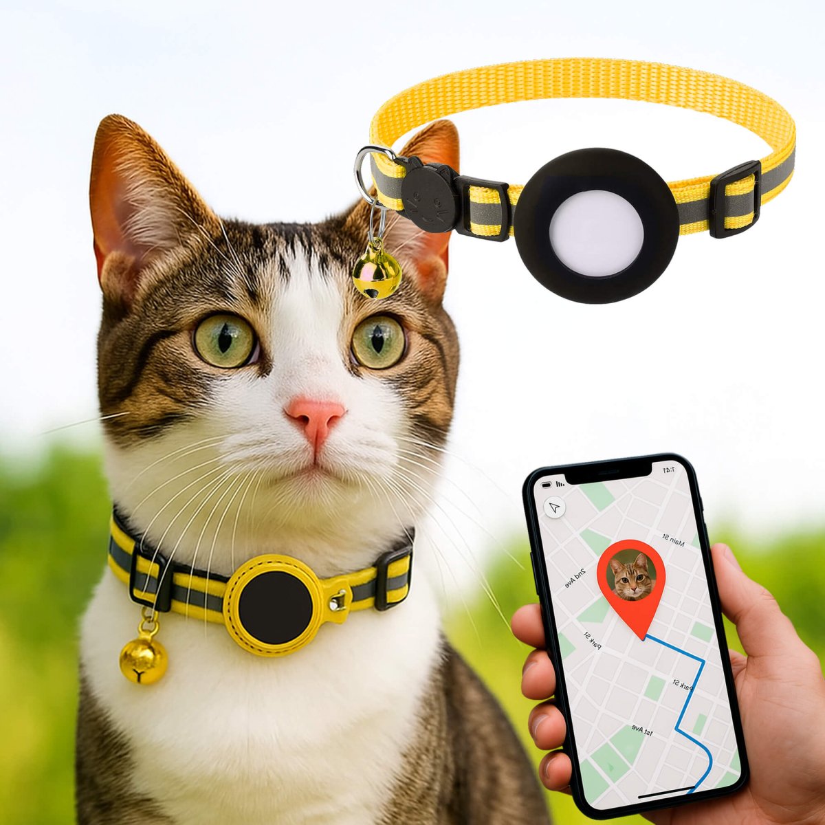 Skorter | FELITRACK – Cat GPS Tracker Collar with Reflective Design