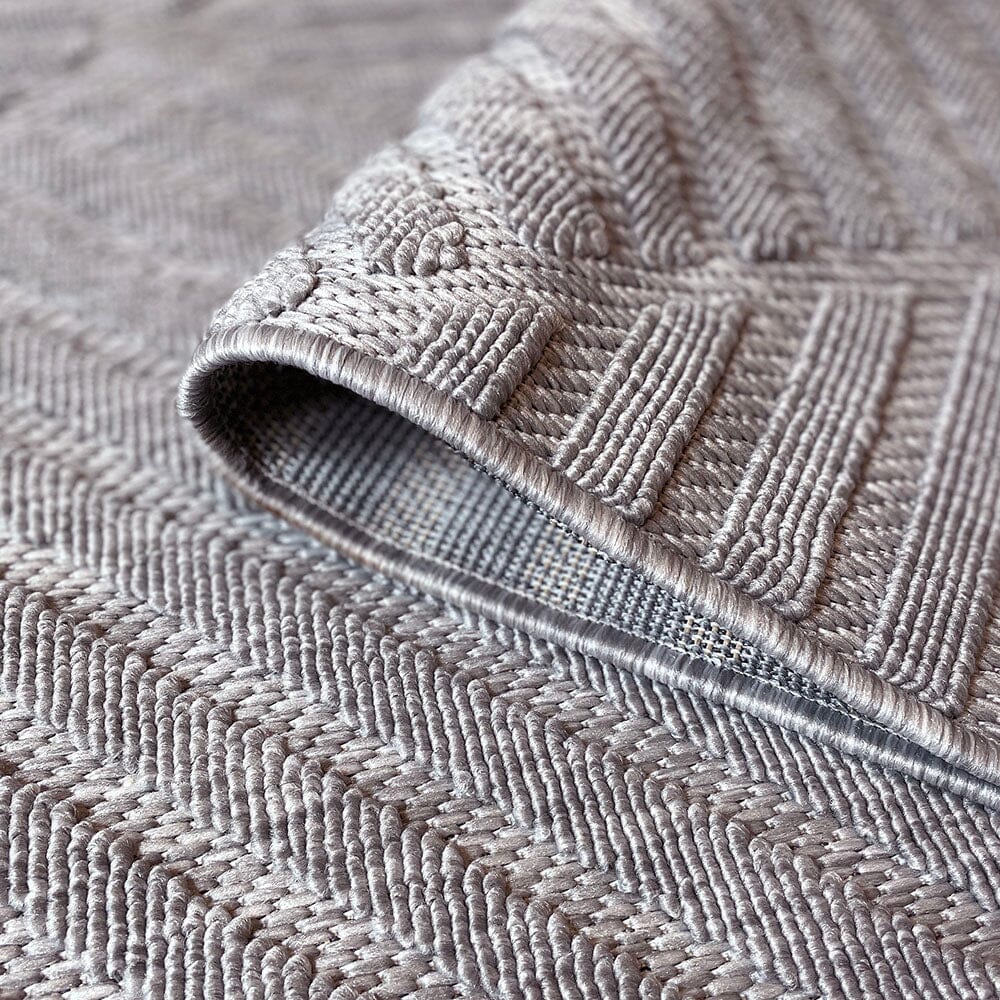 Skorter | Fensham Grey Geometric Indoor / Outdoor Rug