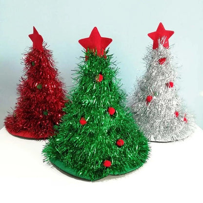 Skorter | Festive Christmas Tree Hat - Holiday Theme Hat, Santa Hats