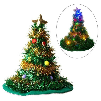 Skorter | Festive Christmas Tree Hat - Holiday Theme Hat, Santa Hats
