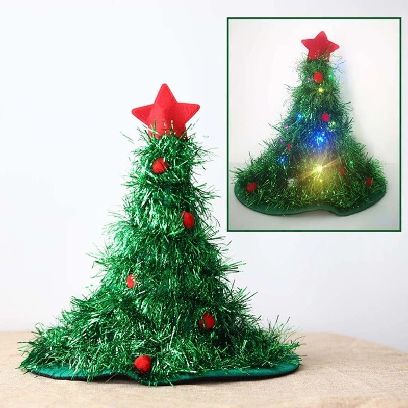 Skorter | Festive Christmas Tree Hat - Holiday Theme Hat, Santa Hats