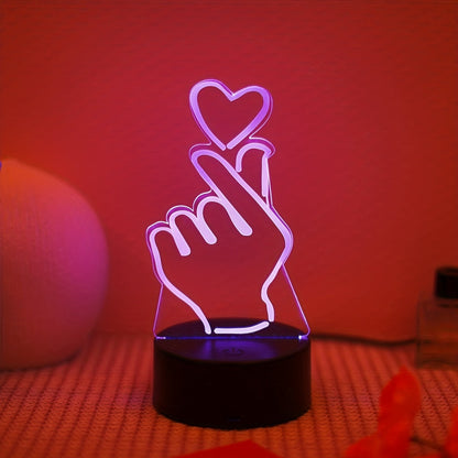 Skorter | IllumiHeart - 7-color LED Night Light with Touch Control