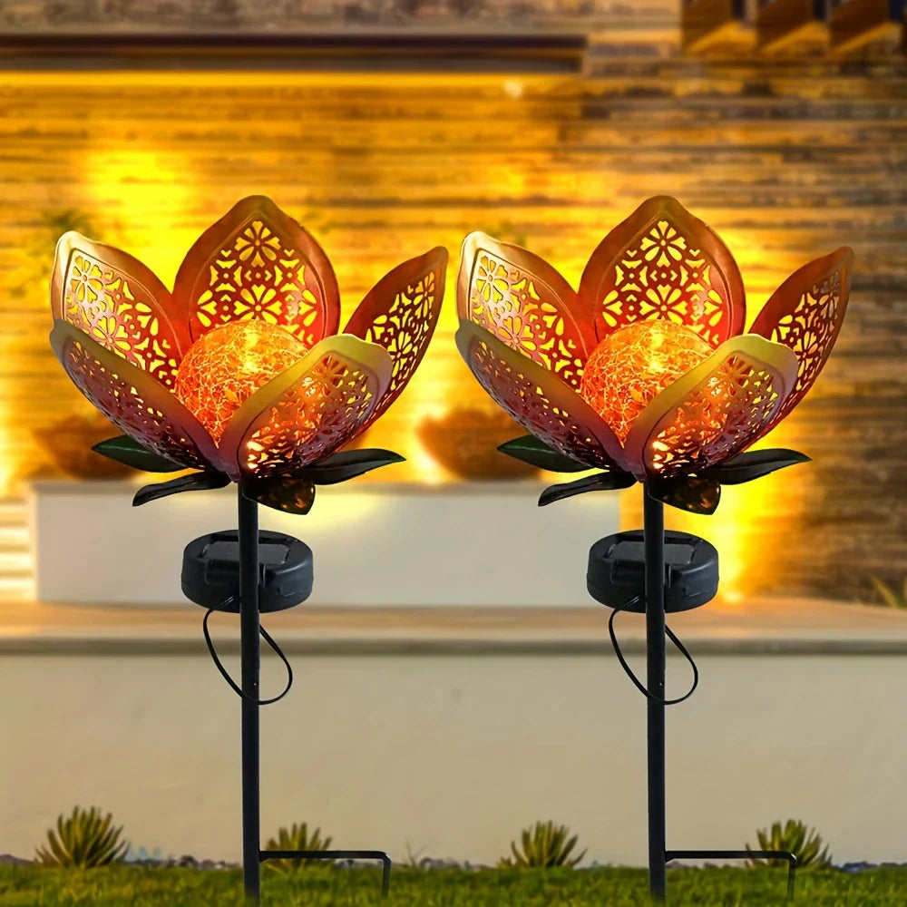 Skorter | Solar Garden Light Lotus Flower – Decorative LED Outdoor Lighting for Garden and Yard