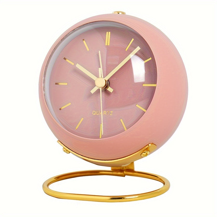 Skorter | EleganceTime - Stylish Quartz Alarm with Metal Frame