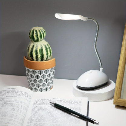 Skorter | FlexiGlow - LED Swan Neck Desk Lamp on AAA Batteries for Eye Protection