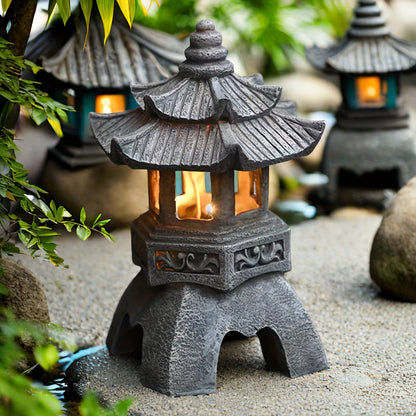 Skorter | LumiLicht - Solar Energy Pagoda Lantern statue, Zen decoration