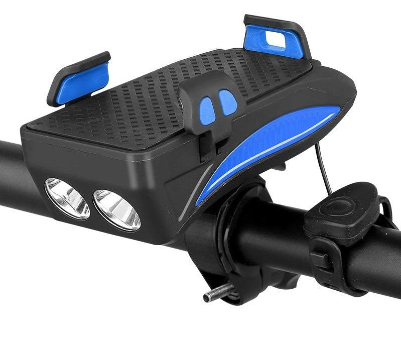 Skorter | 4-in-1 Bike Gadget – Phone Holder, Power Bank, LED Lighting and Horn