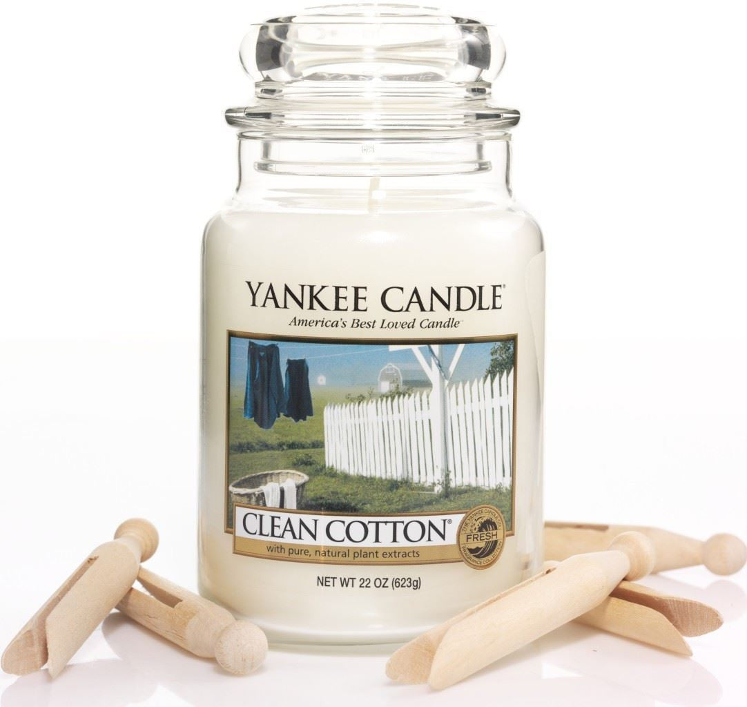 Skorter | 22oz Clean Cotton Yankee Candle