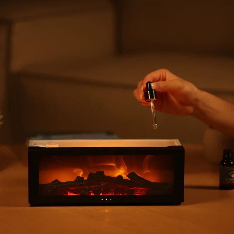 Skorter | FlameMist – Aromatherapy Humidifier with Flame Effect and LED Light