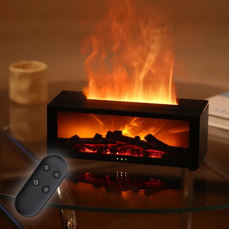 Skorter | FlameMist – Aromatherapy Humidifier with Flame Effect and LED Light