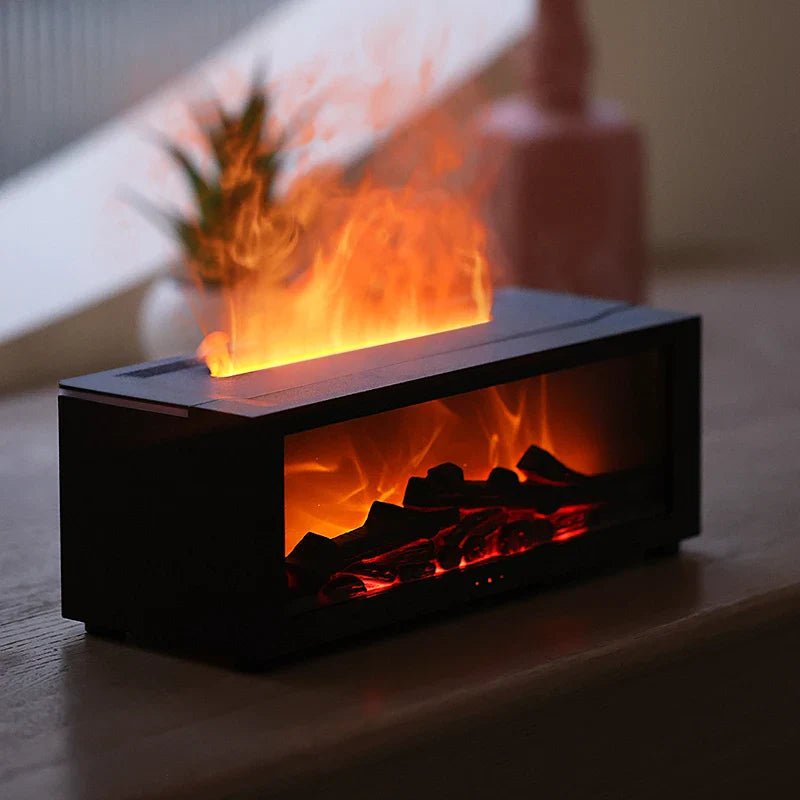 Skorter | FlameMist – Aromatherapy Humidifier with Flame Effect and LED Light
