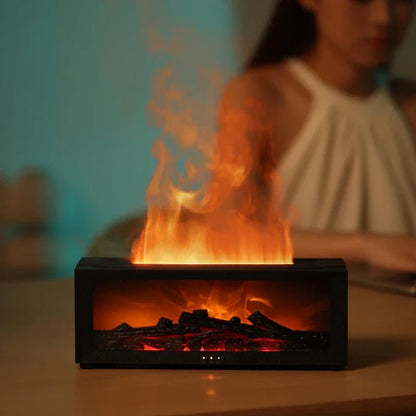 Skorter | FlameMist – Aromatherapy Humidifier with Flame Effect and LED Light