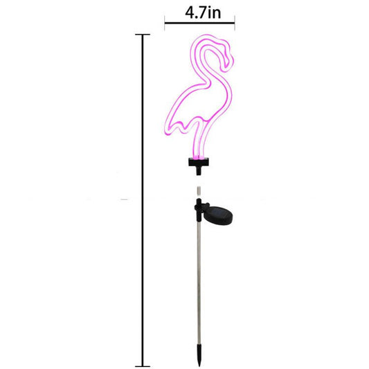 Flamingo Solar Neon Lamp - Outdoor Waterproof Courtyard Lamp - SKØRTER