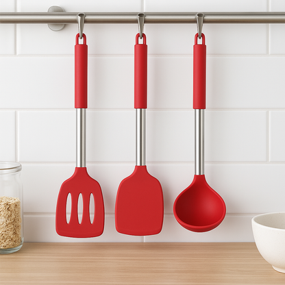 Skorter | FlexiChef Silicone Kitchen Utensil Set | 3pcs