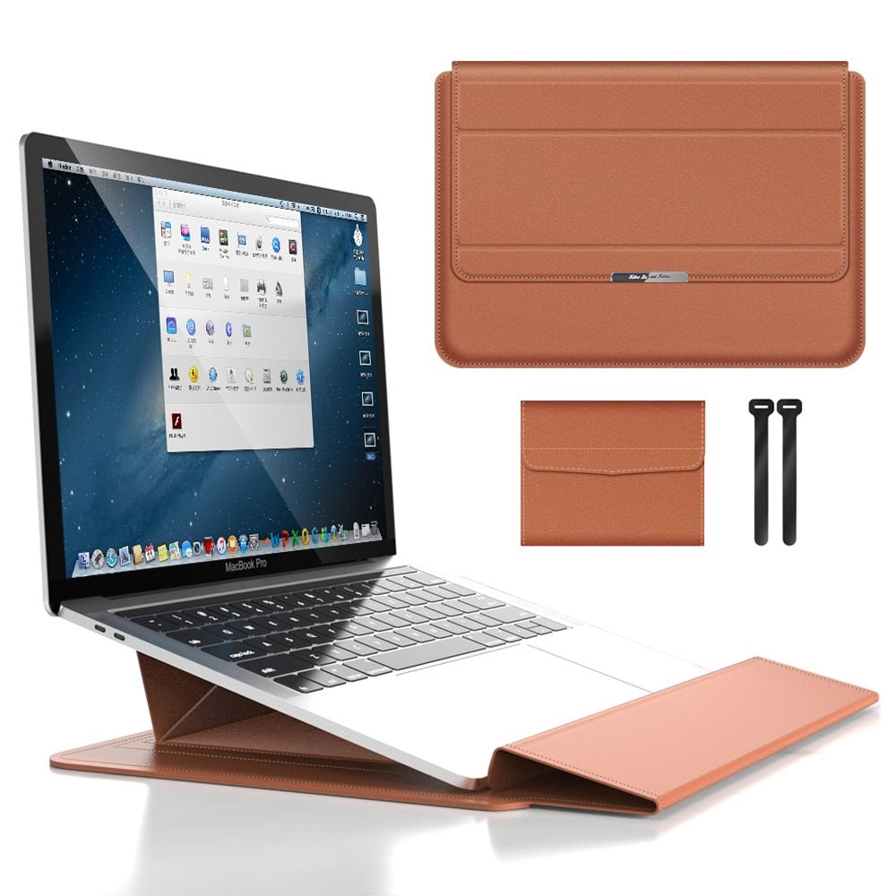Skorter | FlexiGuard – Slim Waterproof Laptop Sleeve with Shock Protection & Stand