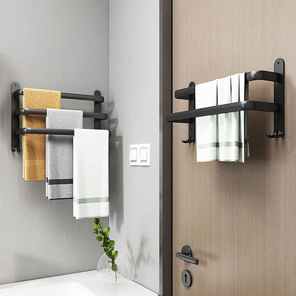 Skorter | FlexRack – Wall-Mounted Aluminum Bathroom Shelf with 3 Crossbars