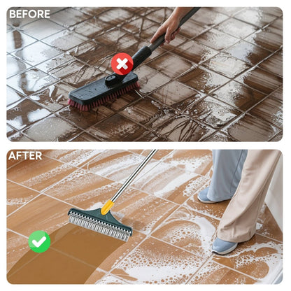 Skorter | FlexSweep Brush – 2-in-1 Cleaning Brush with Scraper for Floors and Tiles