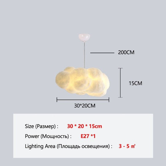 Floating Cloud Chandelier Lamp - SKØRTER