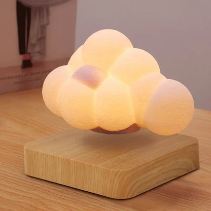 Floating Cloud Wooden Base Lamp - SKØRTER