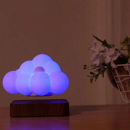 Floating Cloud Wooden Base Lamp - SKØRTER