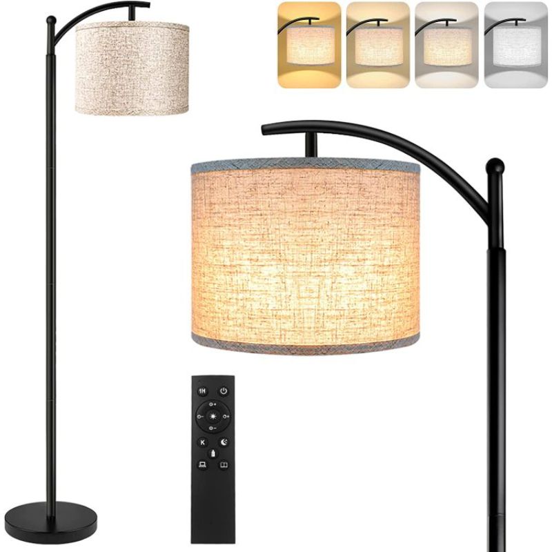 Floor Lamp for Living Room, 4 Color Temperature LED Floor Lamp with Remote & Foot Switch - SKØRTER