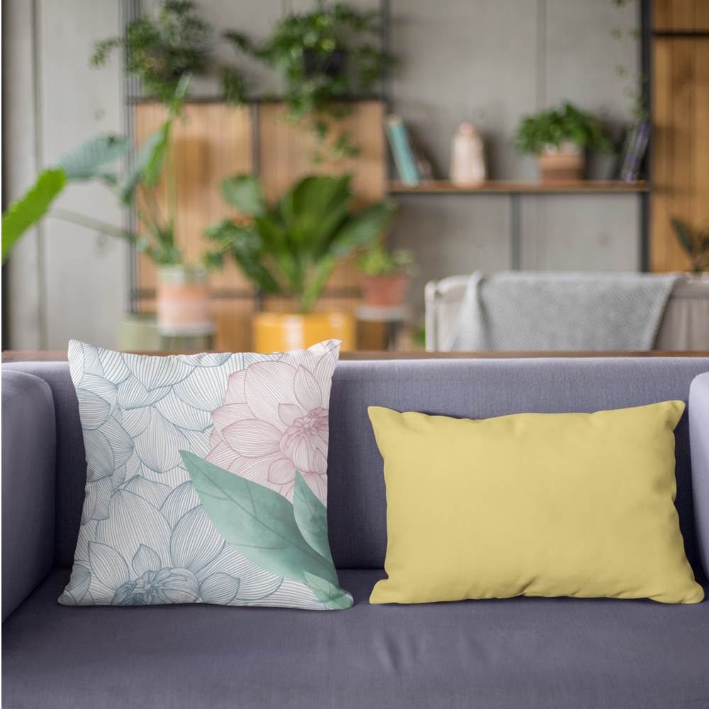 Skorter | Bed Double Sided Print Faux Suede Square Cushion