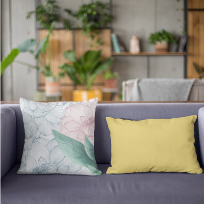 Skorter | Bed Double Sided Print Faux Suede Square Cushion