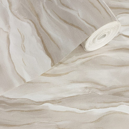 Skorter | Florence Neutral Taupe & Gold Sky Effect Wallpaper