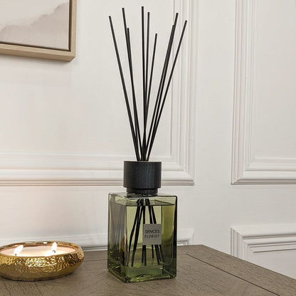 Skorter | Florist Green Glass Reed Diffuser - 500ml