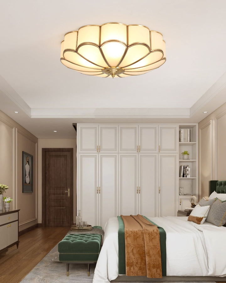 Flower Shape Glass Recessed Ceiling Light - SKØRTER