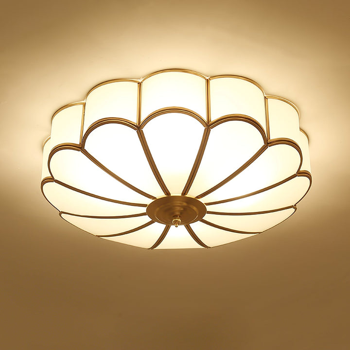 Flower Shape Glass Recessed Ceiling Light - SKØRTER