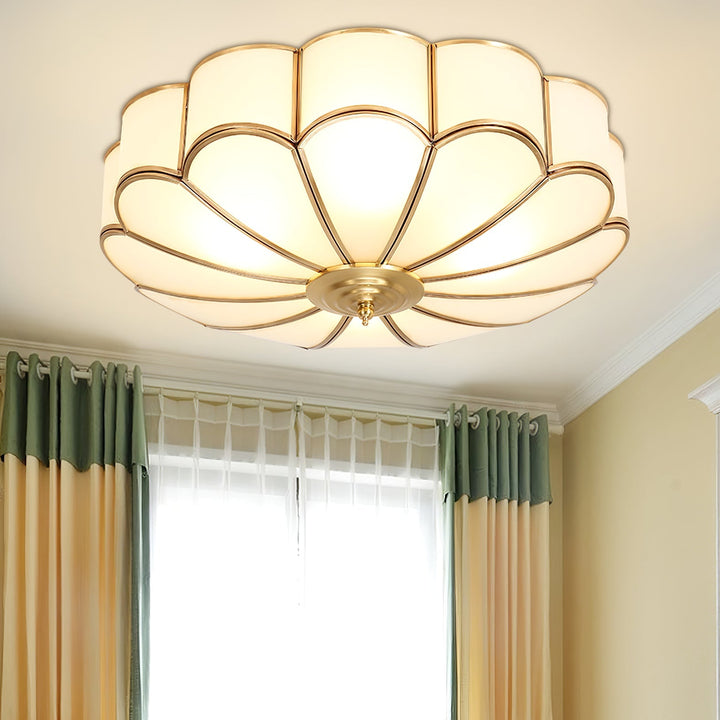 Flower Shape Glass Recessed Ceiling Light - SKØRTER