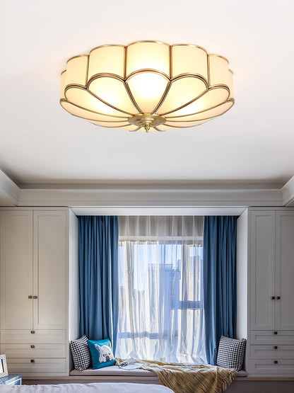 Flower Shape Glass Recessed Ceiling Light - SKØRTER
