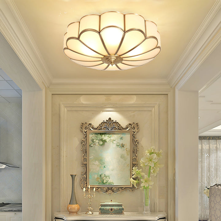 Flower Shape Glass Recessed Ceiling Light - SKØRTER