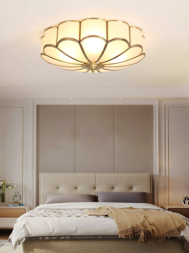 Flower Shape Glass Recessed Ceiling Light - SKØRTER