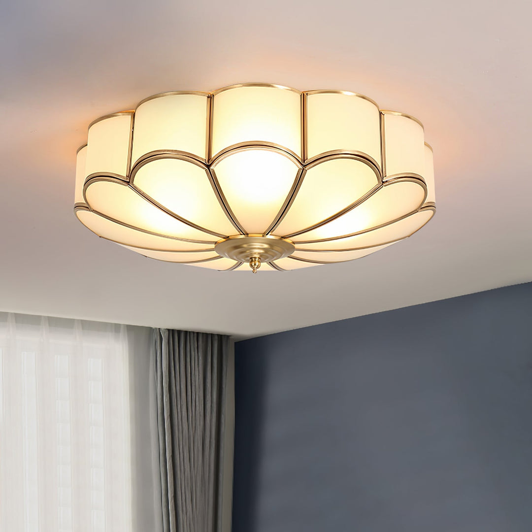 Flower Shape Glass Recessed Ceiling Light - SKØRTER