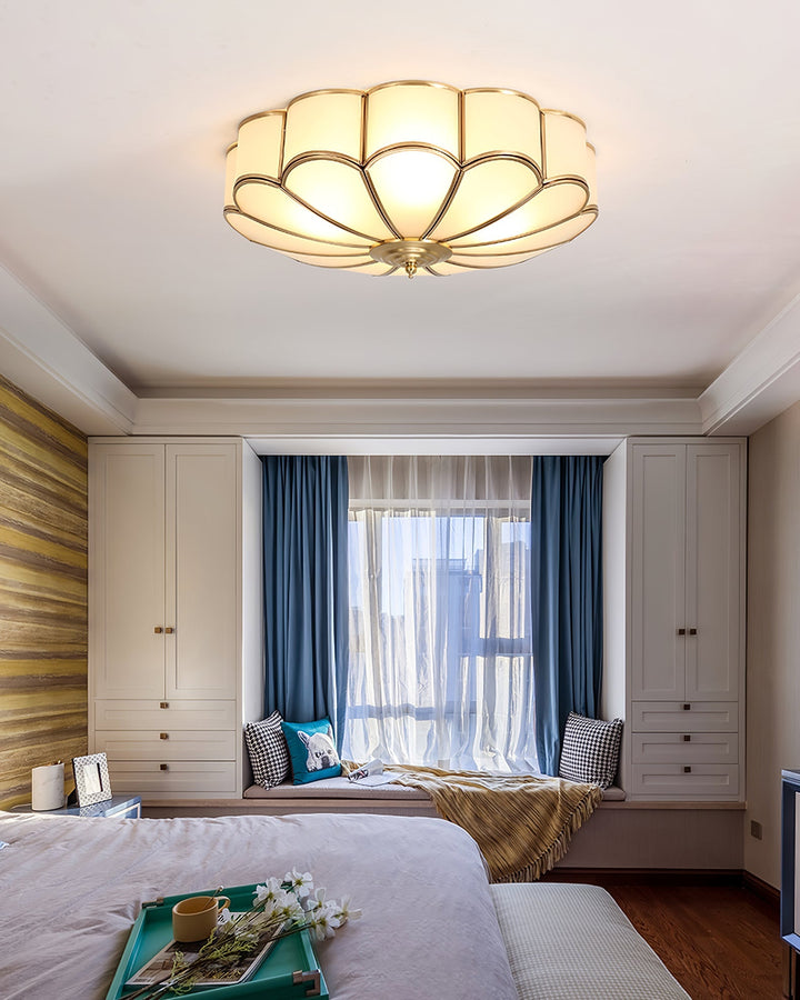 Flower Shape Glass Recessed Ceiling Light - SKØRTER