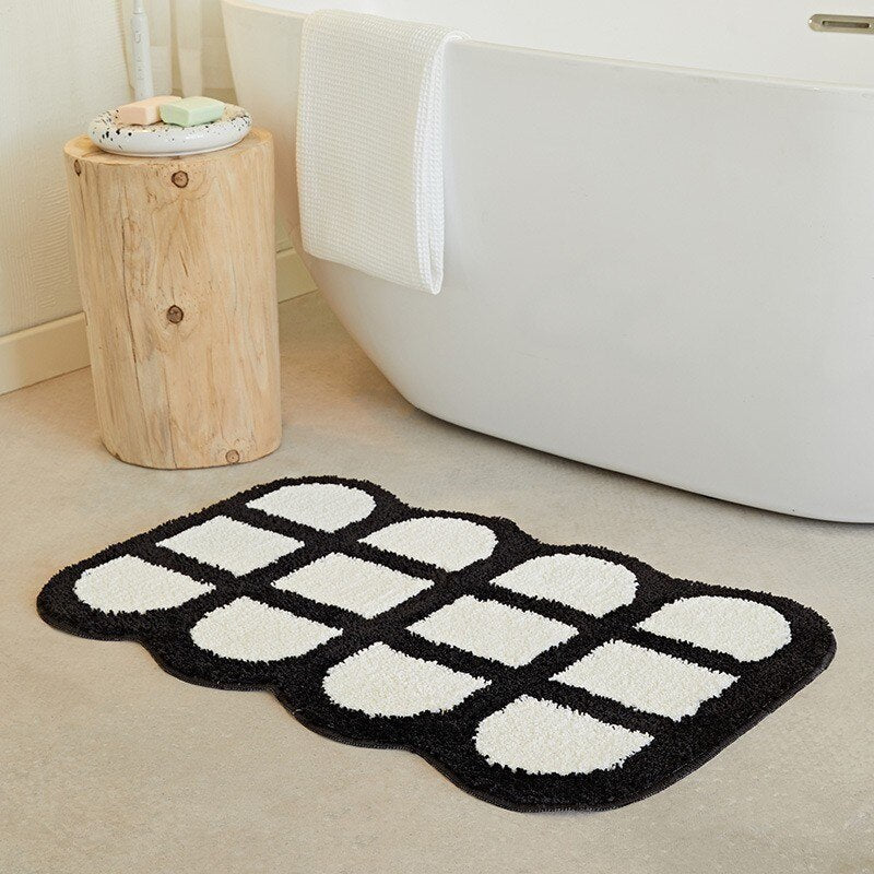Skorter | Fluffy Chessboard Carpet