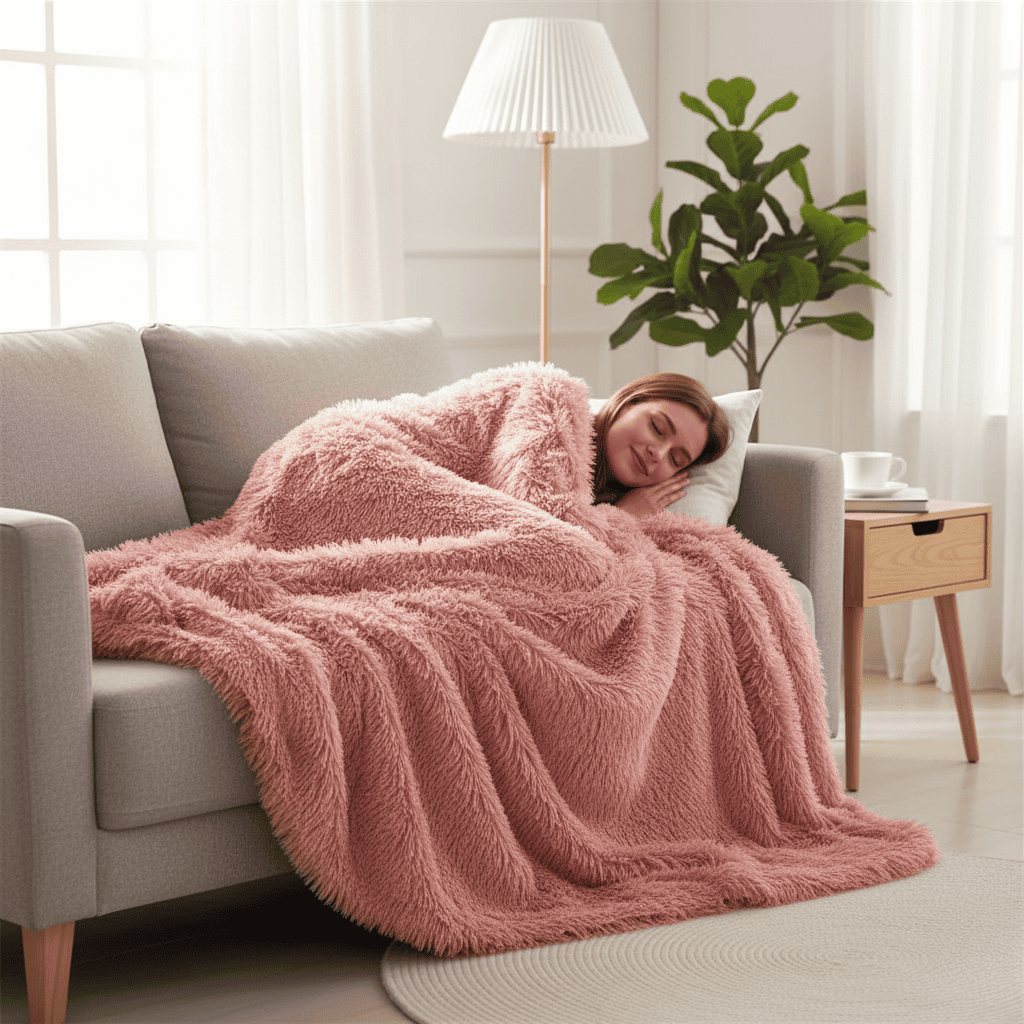 Skorter | FLURON – Luxurious Faux Fur Blanket with Silky Touch